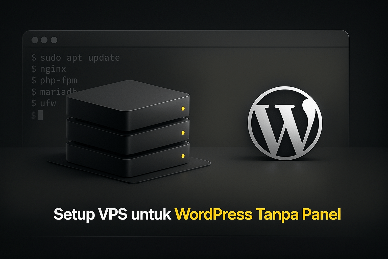 Setup VPS untuk WordPress tanpa Panel